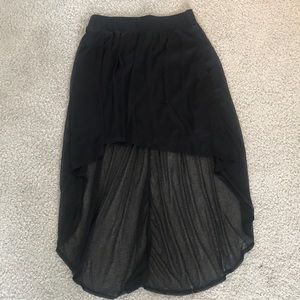 Black Skirt w/ Sheer Train